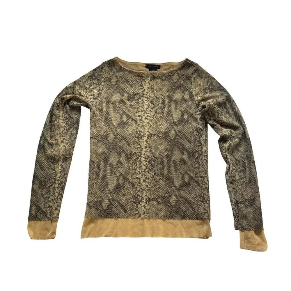 Stunning Rare 90s limited mesh snakeskin‎ top The Limited small EUC